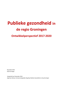 Publieke gezondheid in de regio Groningen