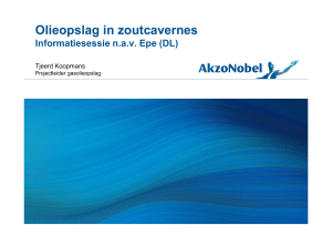 Olieopslag in zoutcavernes