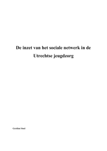 De inzet van het sociale netwerk in de Utrechtse jeugdzorg