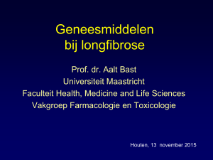 Geneesmiddelen en voeding bij longfibrose
