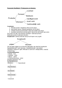 Economie Hoofdstuk 1 Produceren en inkomen