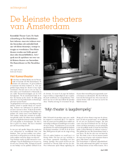 De kleinste theaters van Amsterdam