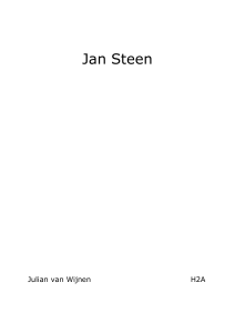 Jan Steen - Scholieren.com