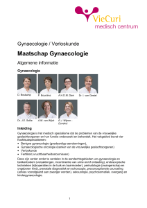 Maatschap Gynaecologie - Algemene informatie