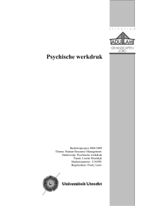 Psychische werkdruk