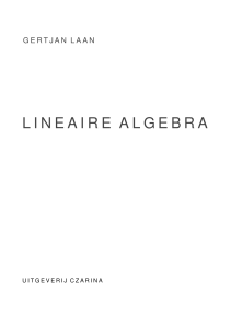 lineaire algebra