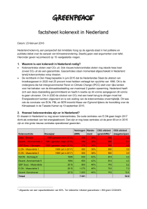 factsheet kolenexit in Nederland