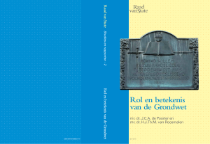 Rol en betekenis van de Grondwet