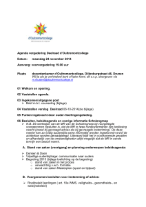 Agenda DMR 24 november 2014
