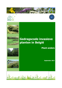 Gedragscode invasieve planten in België