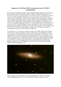 Supernova SN 2013am in M65 waargenomen door de