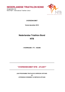 Atleet - Nederlandse Triathlon Bond