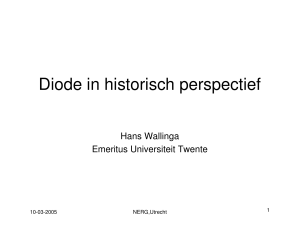 Diode in historisch perspectief