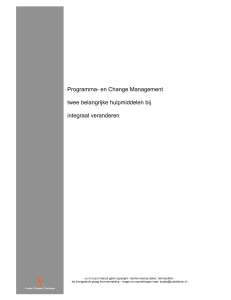 Programma- en Change Management twee