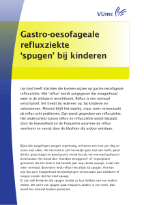 Gastro-oesofageale refluxziekte `spugen` bij kinderen