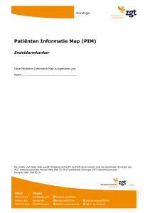 Patiënten Informatie Map (PIM)