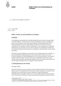 CvSNotitie - Criteria beoordeling verdragen 4 0