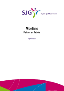 Morfine - SJG Weert