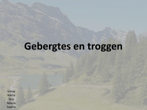 Gebergtes en troggen