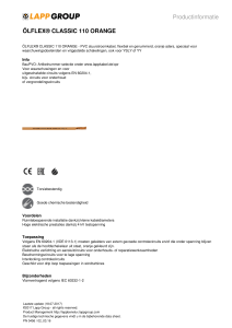 Productinformatie ÖLFLEX® CLASSIC 110 ORANGE
