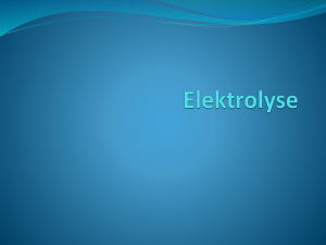 Redox Elektrolyse