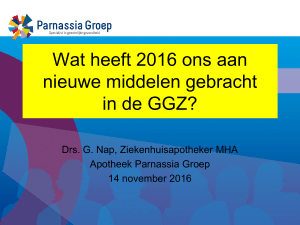 Wat heeft 2016 ons aan nieuwe middelen gebracht in de GGZ?