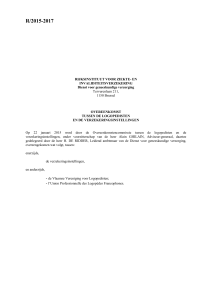 Overeenkomst R/2015-2017 tussen de logopedisten en de