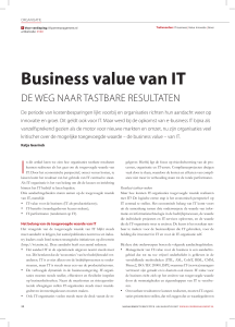 Business value van IT - Management Executive