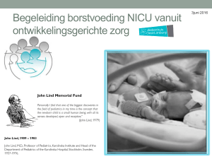 Begeleiding borstvoeding NICU vanuit ontwikkelingsgerichte zorg