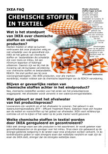 chemische stoffen in textiel