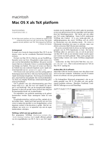 macintosh Mac OS X als TeX platform