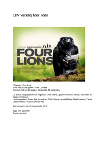 CKV verslag four lions Filmnaam: Four lions Waar heb je dat gezien