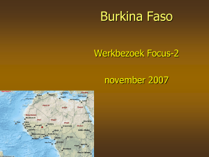 PowerPoint-presentatie - Burkina Faso Platform