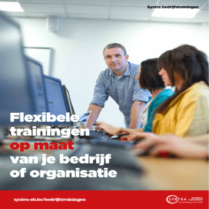 Flexibele trainingen op maat van je bedrijf of organisatie