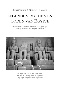 legenden, mythen en goden van egypte