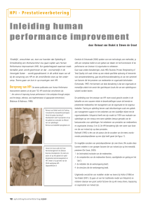 Inleiding human performance improvement