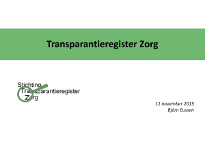 Transparantieregister Zorg - Gedragscode Medische Hulpmiddelen
