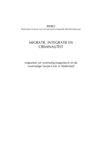 migratie, integratie en criminaliteit