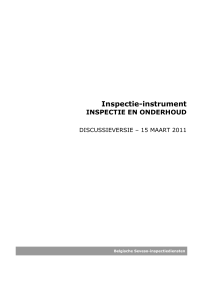 SIT005 Inspectie en Onderhoud - discussieversie