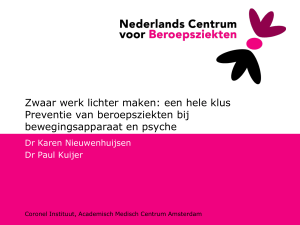 sheetmodel Nederlands - Nederlands Centrum voor Beroepsziekten