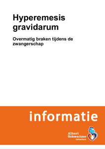 Hyperemesis gravidarum - Albert Schweitzer ziekenhuis