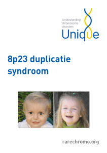 8p23 duplicatie syndroom Dutch FTNW