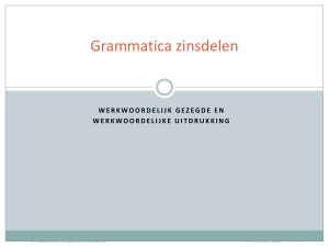 PowerPoint Presentation - Nederlands in de onderbouw