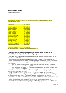 Hervaststelling van het gemeentelijk gebruiks-, tarief