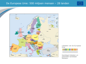 De Europese Unie: 500 miljoen mensen – 28 landen