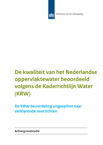 De kwaliteit van het Nederlandse oppervlaktewater beoordeeld