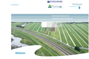 Economische analyse van de zoetwatervoorziening in Nederland
