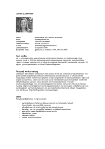 CV Anne-Mette van Lieshout-Andersen