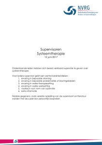 Supervisoren Systeemtherapie