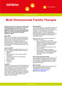 Multi Dimensionele Familie Therapie